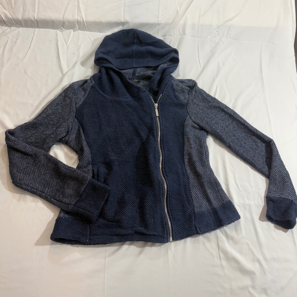 LUCKY Brand Navy Blue Large Full Zip Hoodie